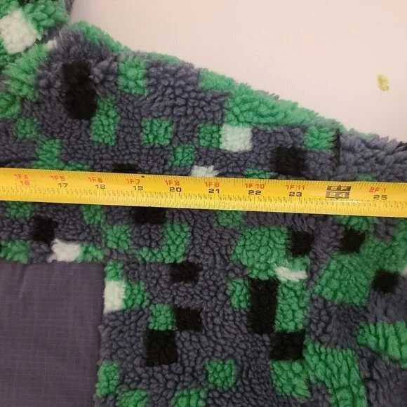 ZARA MAN NWT FW22 GRAY ABSTRACT PRINT FLEECE JACKET 3548/307 l-xl - Picture 8 of 13